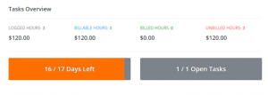 finance overview tasks