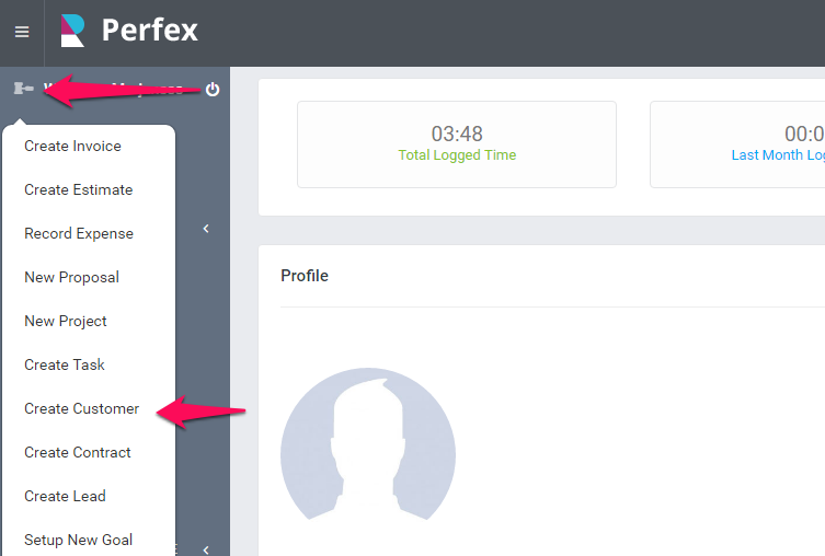 Quick Create Customer